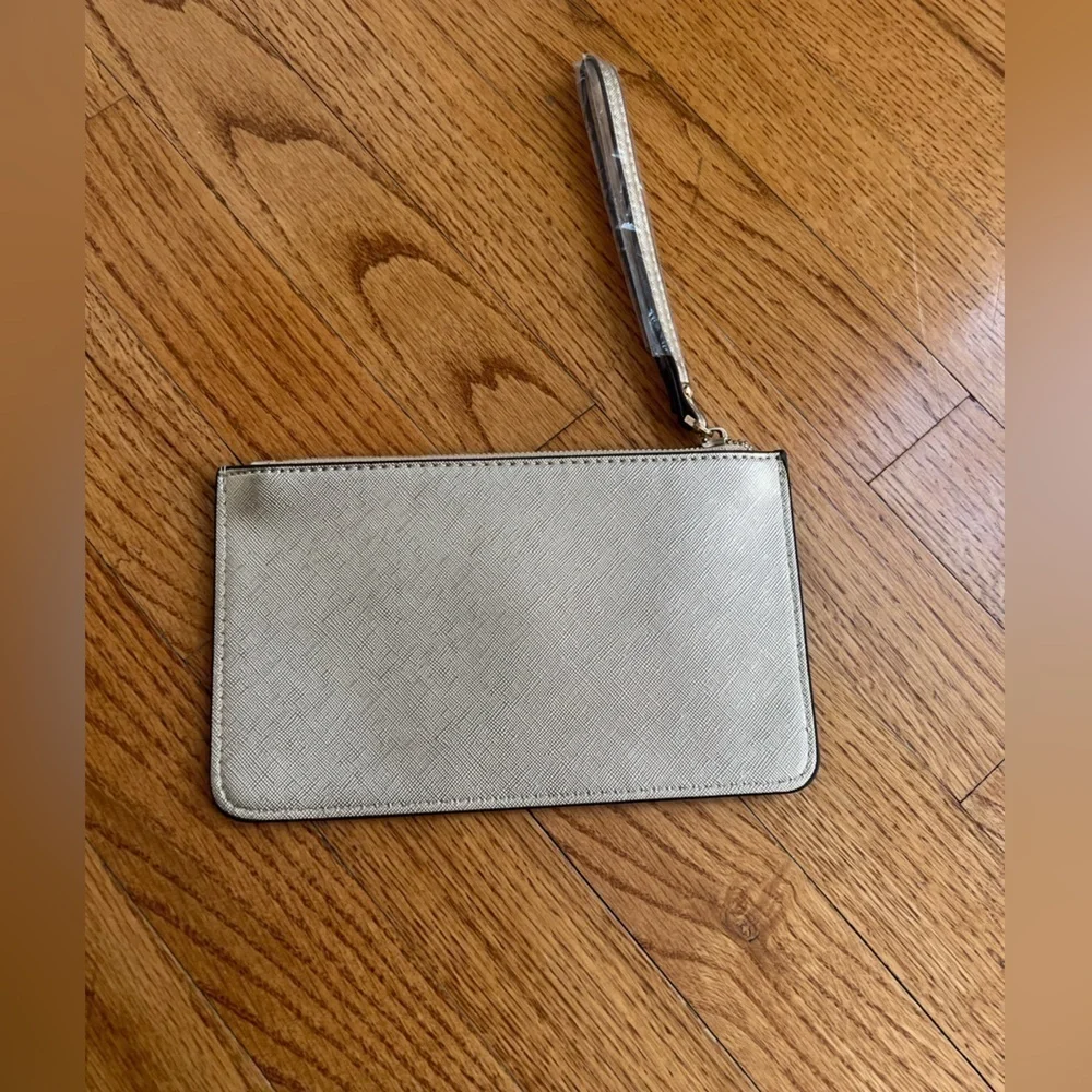 KATE SPADE NWOT Gold Shimmer Small Wristlet Cocktail Wedding Guest Party
